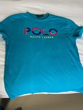 Ralph Lauren T-Shirt - Turquoise, Men's Medium, Classic Fit