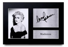 Madonna Signed Pre Printed Autograph A4 Photo Gift True Blue 80’s High Quality