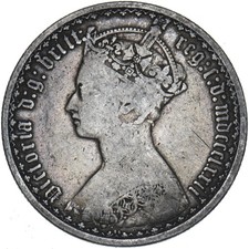 1872 gothic florin die - gothic, no
