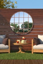 Large Rustic Metal Circle