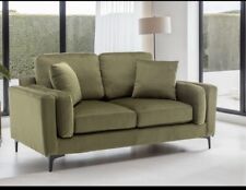 Velvet Sage Green 2 Seater Sofa