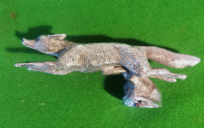 VINTAGE RUNNING FOX CHROME CAR MASCOT With Whitworth Thread Fixing.