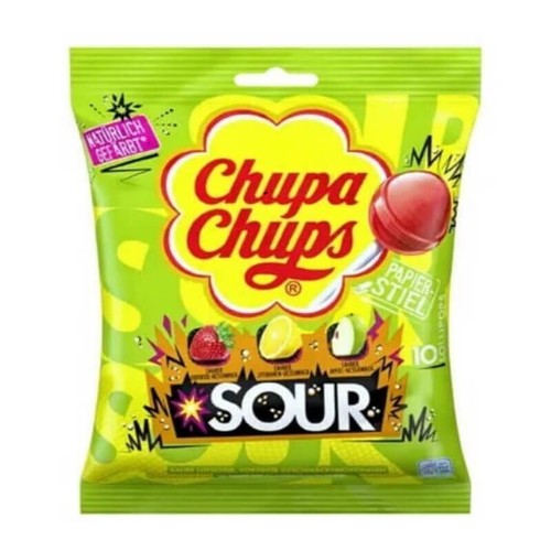 10pcs chupa chups sour - 10pcs,
