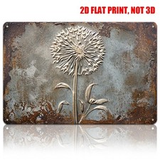 Vintage Dandelion Metal Tin
