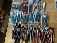 Painting brushes 175+ items artist paint brushes job lot P2904