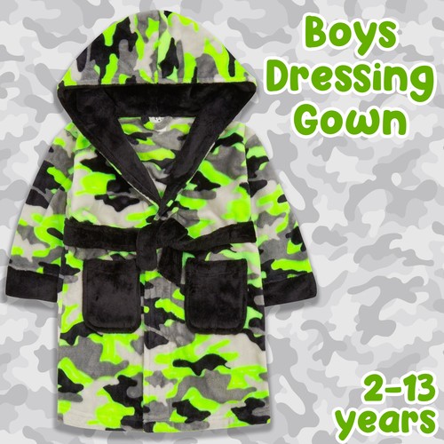 Boys hooded neon - hooded, camo