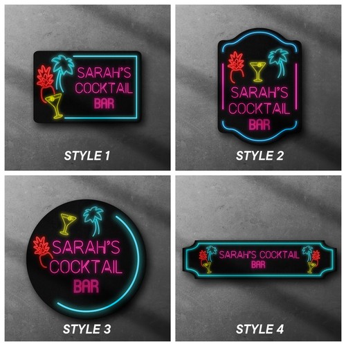 Personalised bar sign metal - sign,