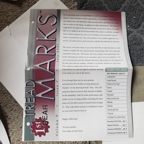 Rare 1st gear tread marks - gear, vol