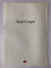 Audi Coupe Fold Out Car Sales Brochure 1989 2.2E Quattro Quattro 20V