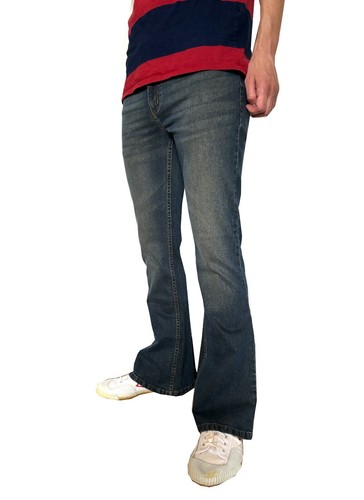 Mens faded blue - flares, bell