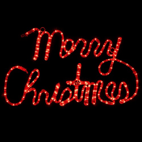 Led rope light - led, merry
