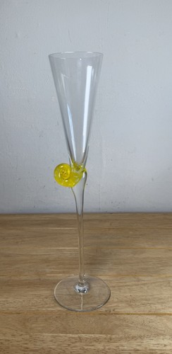 Murano glass champagne flute - champagne,