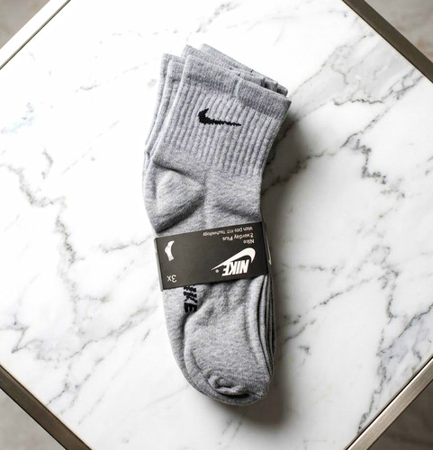 Nike grey crew socks unisex - grey,