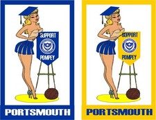 Portsmouth support Pompey Pin Badge