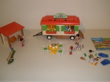Playmobil Pony Farm with Sleeper Trailer Set 70510 - Complete.