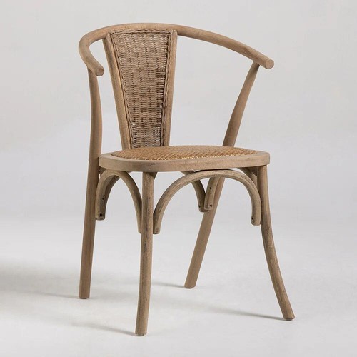 Cane wicker dining chair - dining,