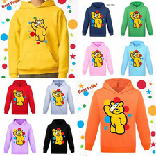 Spotty Pudsey Bear Kids Hoody Dotty Spot Children In Need Boys Girls Hoodie 2024