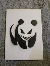 Offical Banksy Dismaland Canvas Signed Numbered 9/25 COA Panda Rare Limited