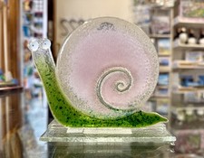 Fused Glass Ornament Snail