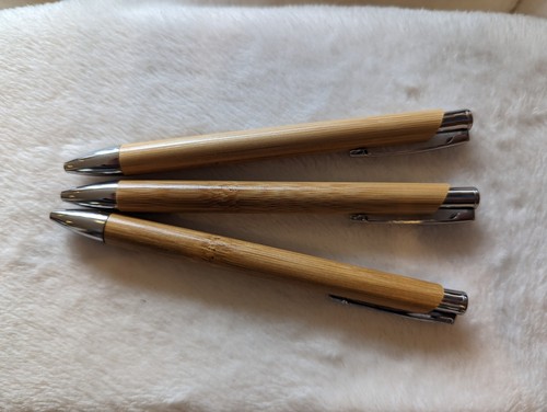 Ethical bamboo pen black ink - black,