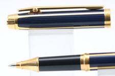 Vintage (c1991) Elysee Parthenon Blue Rollerball Pen, GT (Cased & Refill)