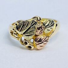 9ct South Dakota Company Black Hills Gold Ring - UK Size L 1/2 -  REF-D1463