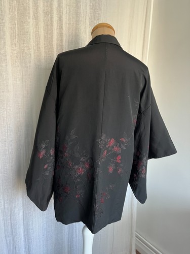 Vintage japanese haori black - vintage,