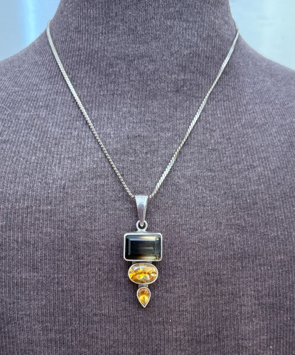 Vintage silver pendant - vintage,