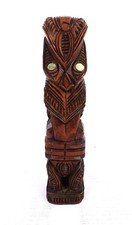 Hand carved wooden māori - carved,