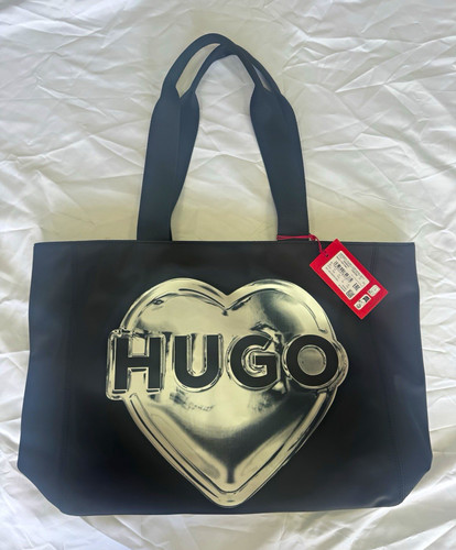 Hugo becky tote heart black - hugo,