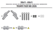 Luggage rack plate attachment