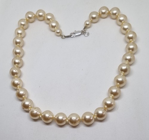 Vintage faux pearl marks - pearl, and