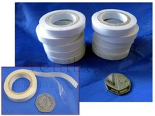10pk DOUBLE SIDED Adhesive Sticky Semi Clear Thin TAPE 9mm x 7m Paper Art Craft