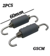 2 × 60mm Motorbike Motorcycle Exhaust springs Stainless Steel Grey