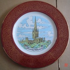 Reli Washbourne Souvenir Collectors Plate NORWICH CATHEDRAL