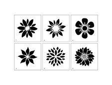 Flower Stencils Part 3 -