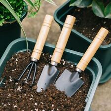 3Pcs Spade Shovel Cultivator Fork Rake Plant Mini Garden Gardening Planting Tool
