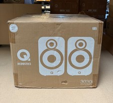 Q Acoustics 3030i Speaker System Hifi Stereo Bookshelf Compact Grey Pair #OP