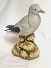 Vintage Maruri Seagull Sea Bird Figurine - Herring Gull Standing On Rocks