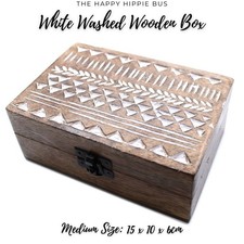 Wooden jewellery keepsake box - wooden,