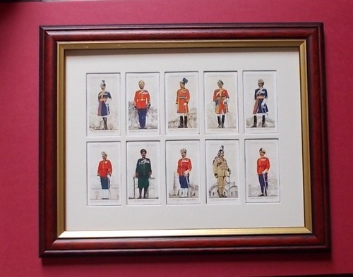 Cigarettes cards set framed - cigarettes,