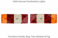 Pair hella rear lamps - rear,