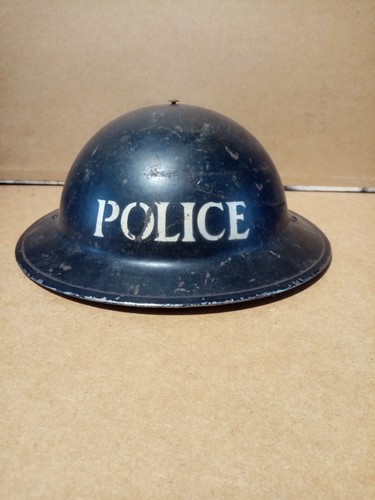 Ww2 british police helmet with - police,