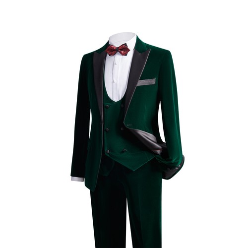 Elegant mens velvet 3pcs suits - elegant,