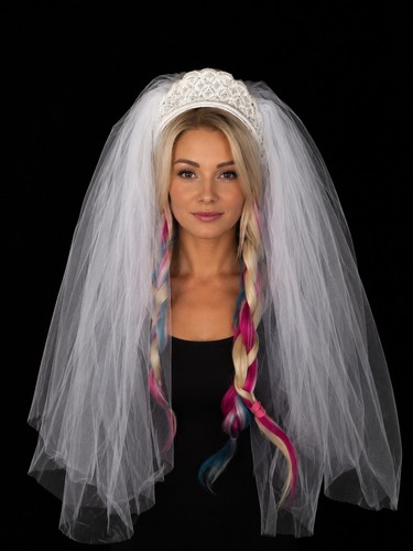Beautiful wedding veil white - wedding,