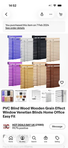 Pvc blind wood wooden - pvc, grain