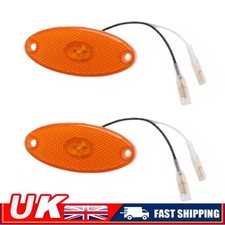 2x AMBER OVAL LED SIDE MARKER