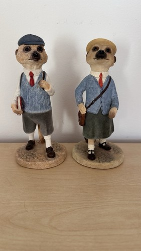 Meerkats figurine and - meerkats, ornament