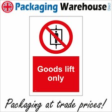PR210 GOODS LIFT ONLY SIGN CARGO MERCHANDISE STOCK PRODUCE FREIGHT SERVICE