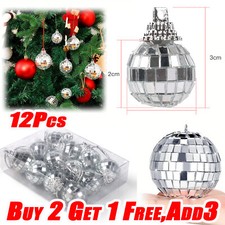 2CM Mirror Disco Ball Silver Hanging Glitter Ball For DJ Dance Party Parties